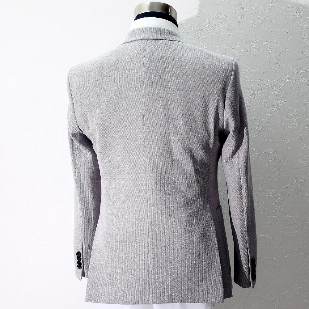 楽天市場】テーラードジャケット メンズ ブレザー ライトグレー 秋/冬
