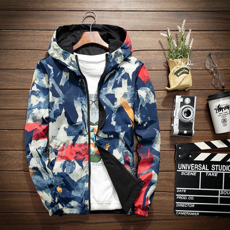 楽天市場】メンズ マウンテンパーカー ウインドブレーカー 迷彩柄