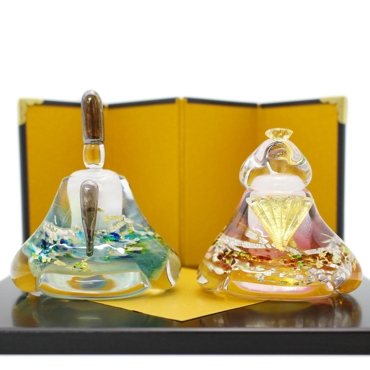 楽天市場】ガラスのお雛様 華雛（はなびな） glass calico グラス