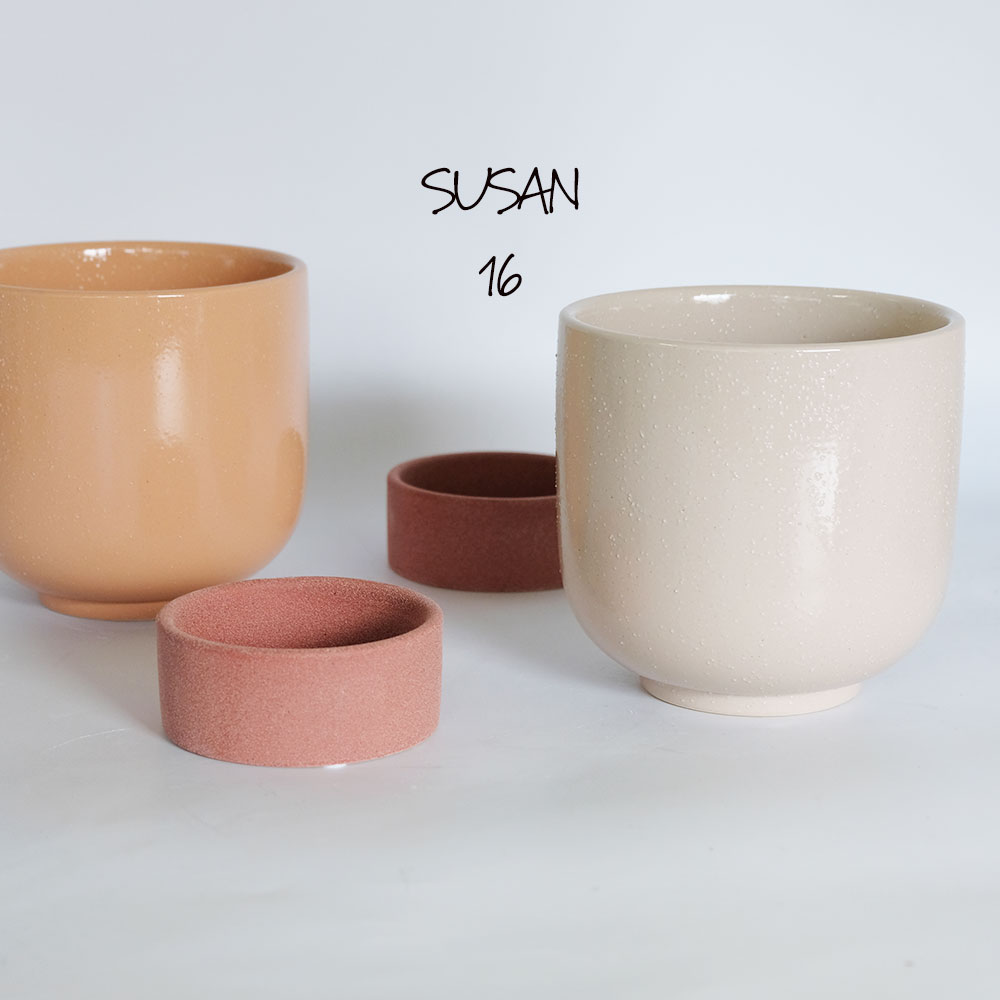 楽天市場】植木鉢 おしゃれ 陶器鉢 スサン16 受皿付 径16cm 高15cm 底