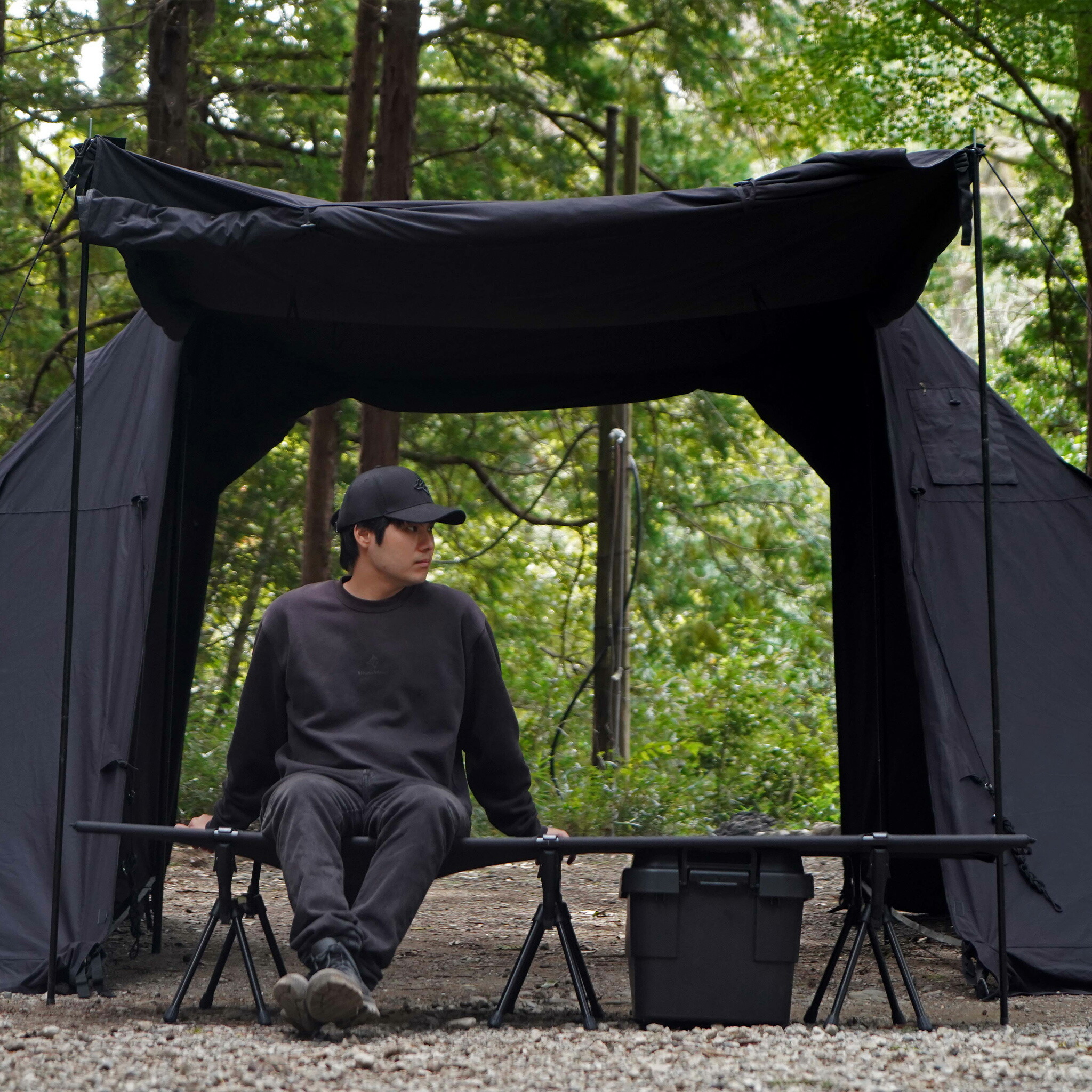 楽天市場】BlackishGear コット キャンプ 2WAY アウトドア ベッド