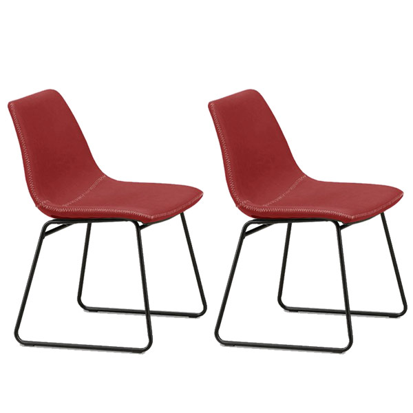 楽天市場】ダイニングチェア 2脚セット ソフトレザー アイアン