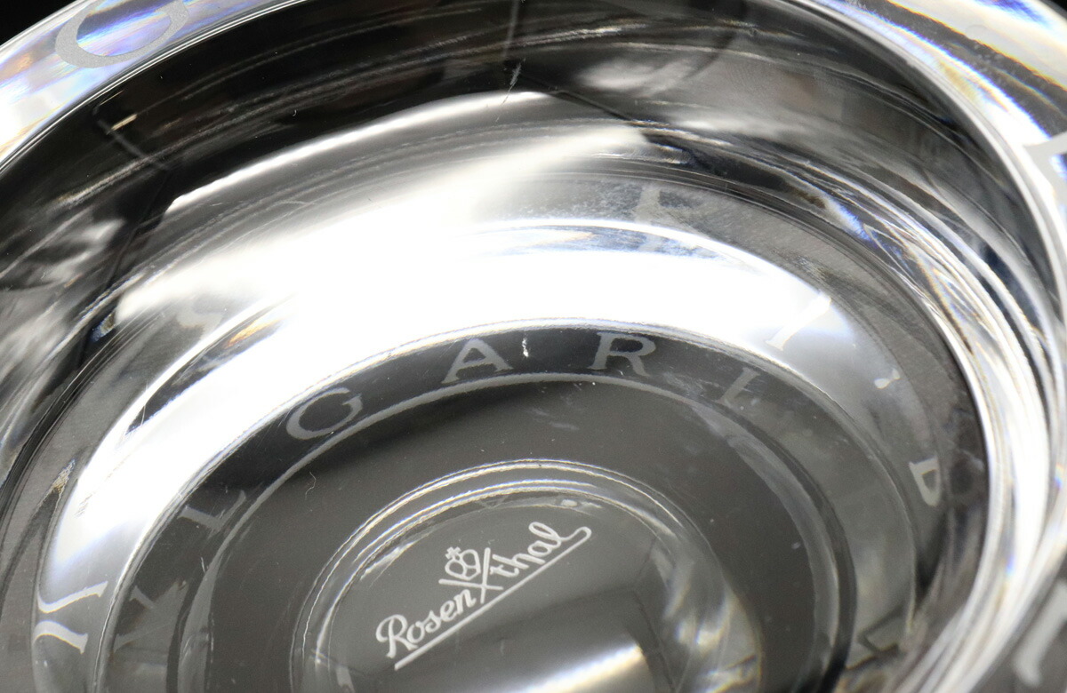 楽天市場】BVLGARI ブルガリ ローゼンタール クリスタル 灰皿 アッシュ