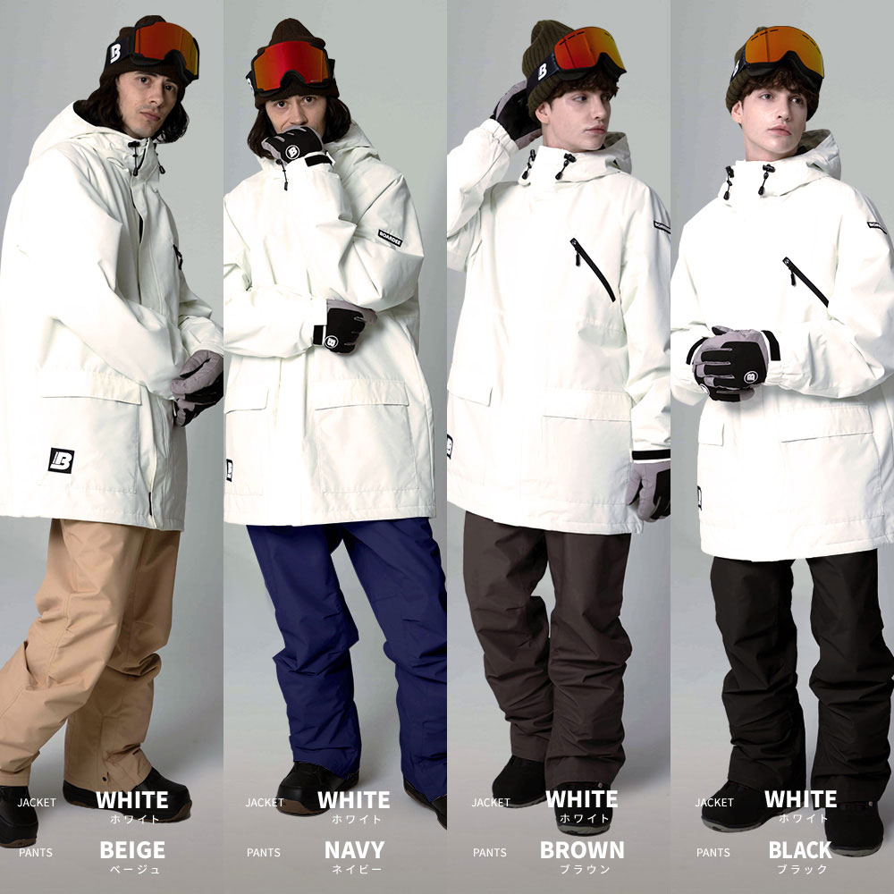楽天市場】スノボウェア メンズ 上下セット スノーボードウェア