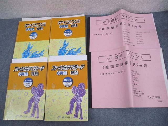 楽天市場】浜学園 小6 理科 サイエンス/ファイナルアプローチ 第1/2