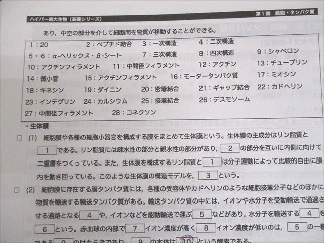 楽天市場】河合塾 東京大学 ハイパー東大生物(演習編) テキスト通年
