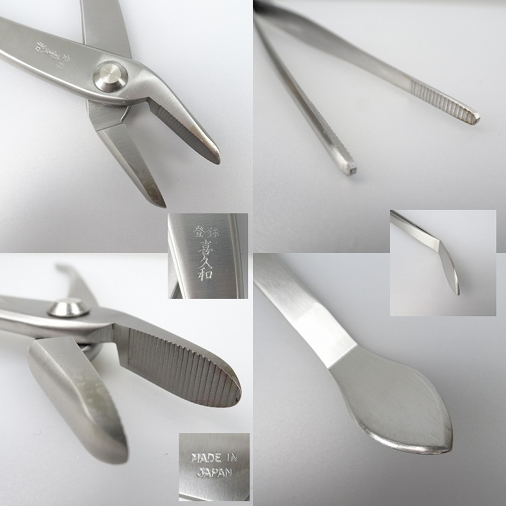 楽天市場】盆栽 道具 セット 足長盆栽鋏 又枝切 針金切 八床 ヘラ付