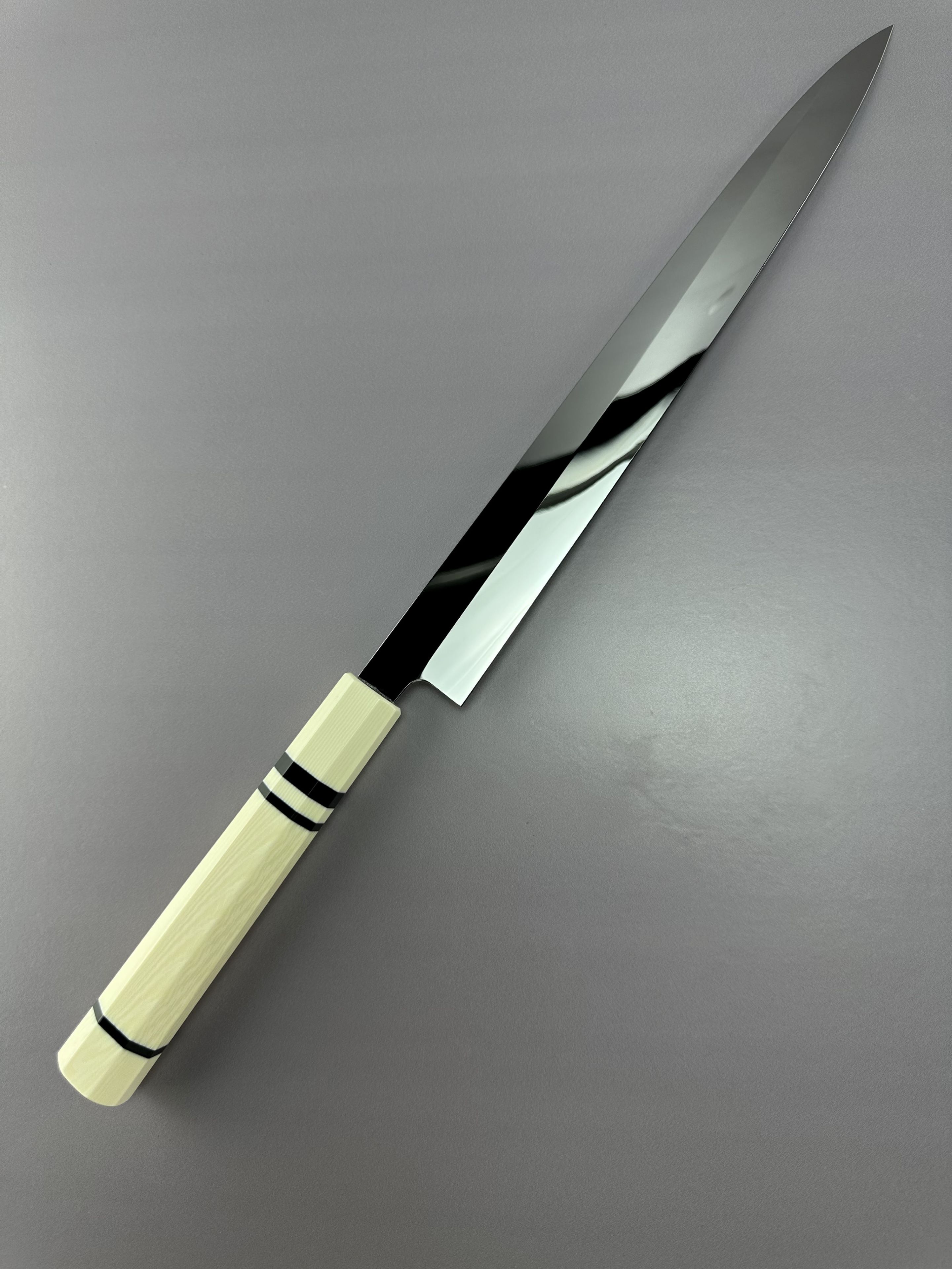 楽天市場】極薄柳刃包丁 刺身包丁 尺（刃渡り300mm） ウルトラ鏡面