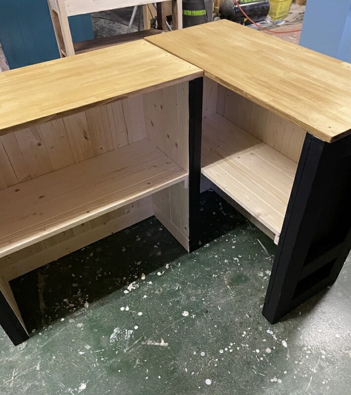 楽天市場】天然木 キッチンカウンター レジカウンター カフェ