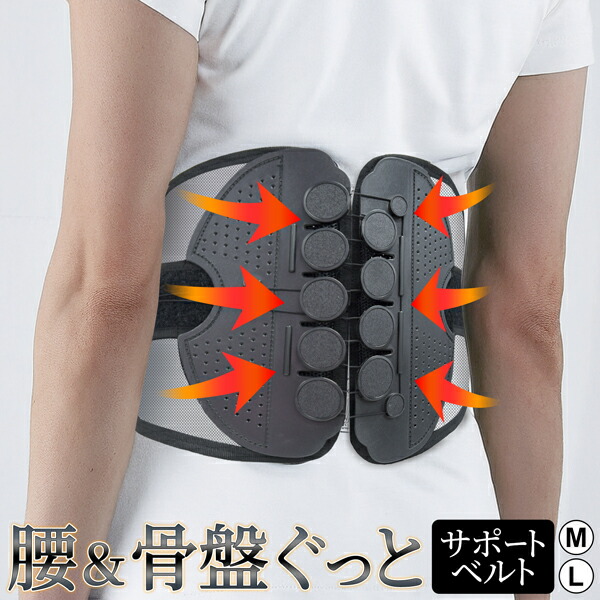 楽天市場】骨盤ベルト 腰サポーター ぐ〜っと締め付ける 引っ張るほど