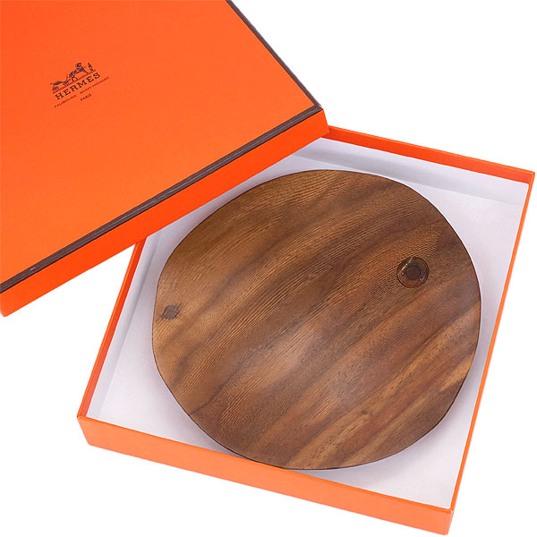 エルメス木製漆塗トレイタサチ東さ7-0302☆1F