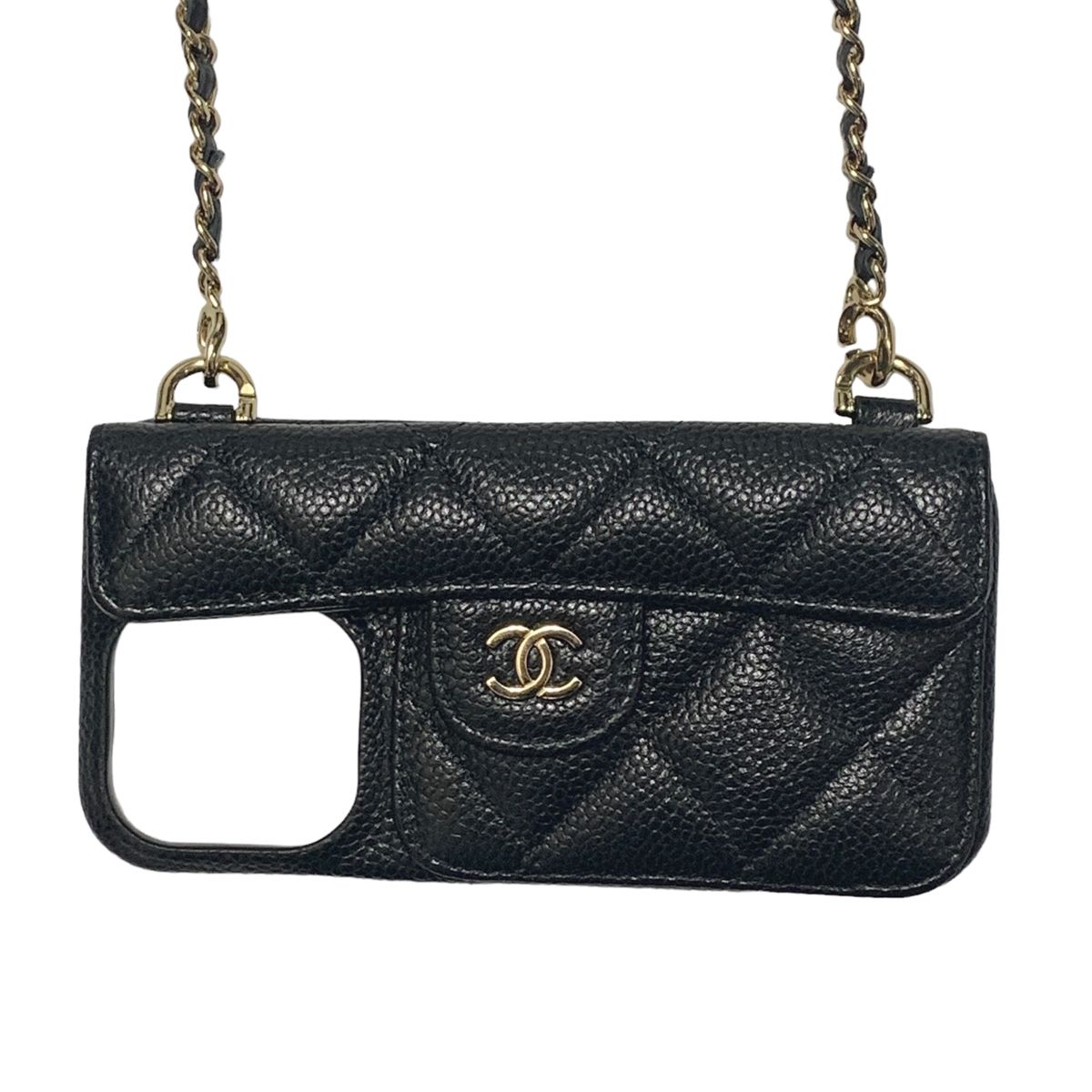 楽天市場】【中古】 CHANEL シャネル IPHONE 14PRO ケース マトラッセ