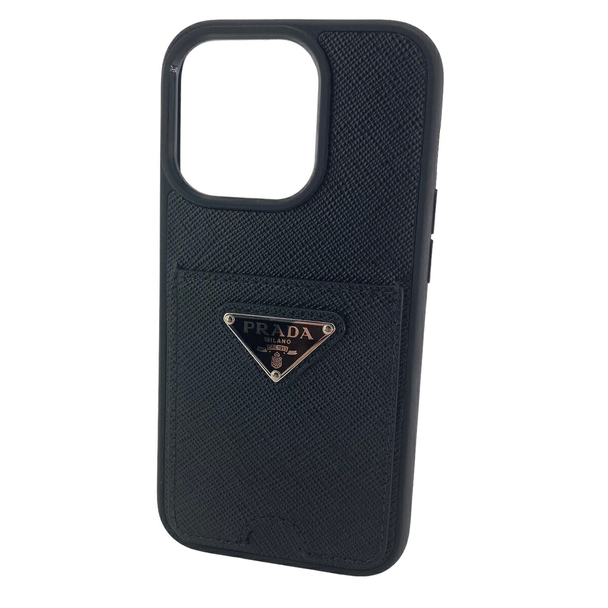 楽天市場】【中古】 PRADA プラダ iPhoneケース 14Pro 1ZH163 黒