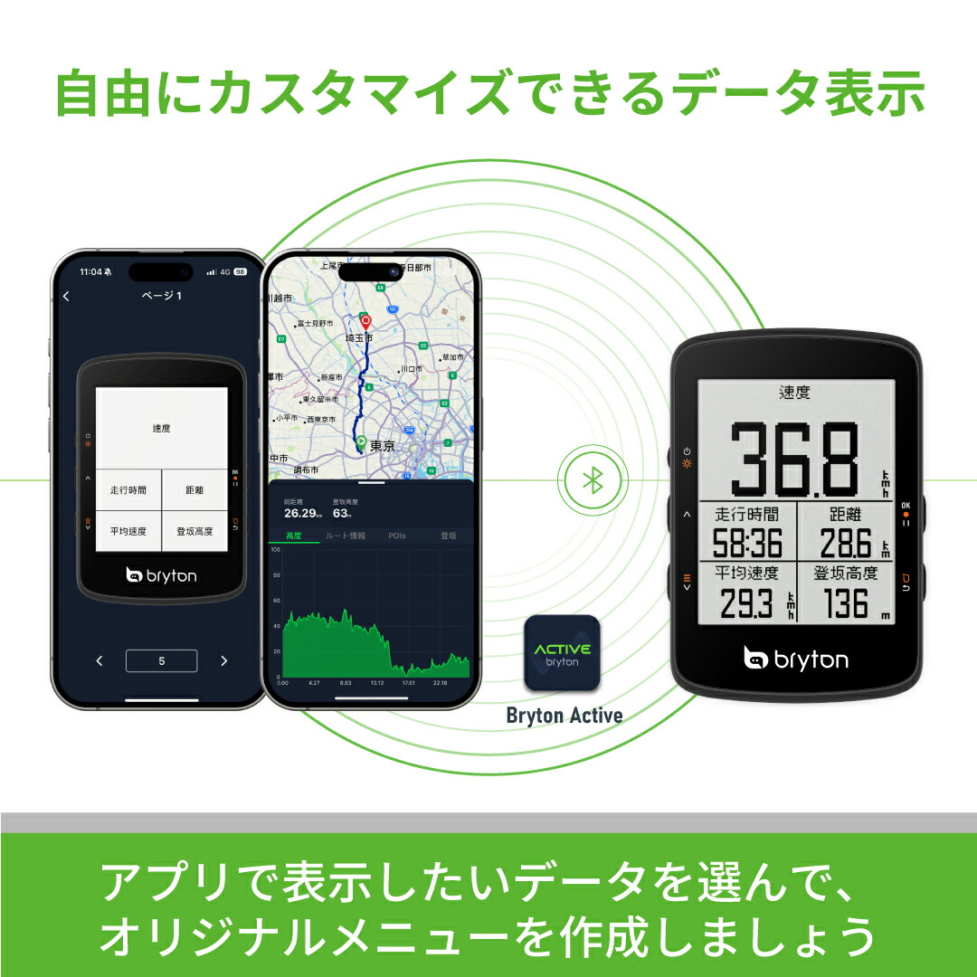 楽天市場】【楽天1位】 サイクルコンピューター サイコン GPS Bryton