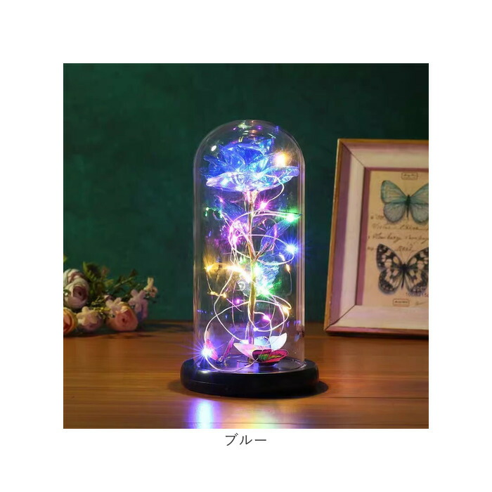 楽天市場】ガラスドーム ライト 通販 フラワーライト 卓上ライト LED
