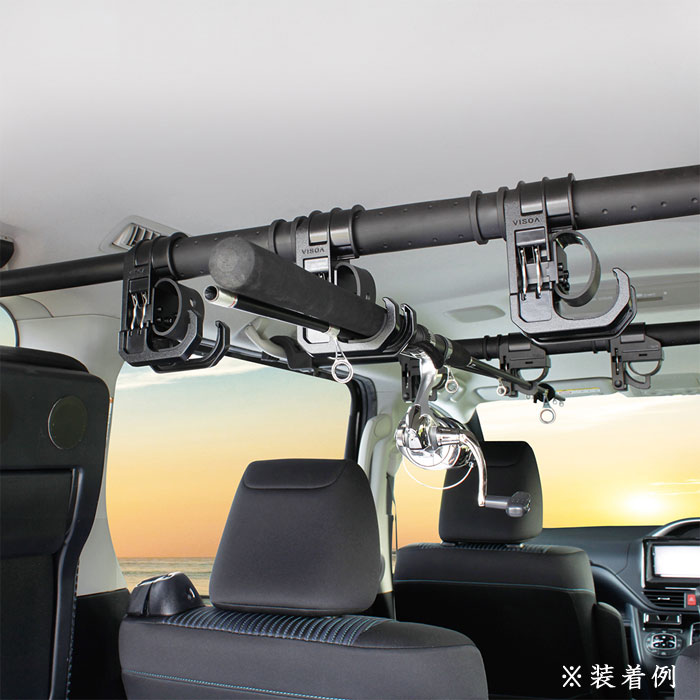 楽天市場】ヤック VISOA マルチグリップバー用ロッドホルダー フロント