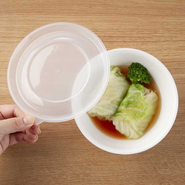 楽天市場】そのまま食卓に出せる保存容器 ホワイト L(容量480ml) (100