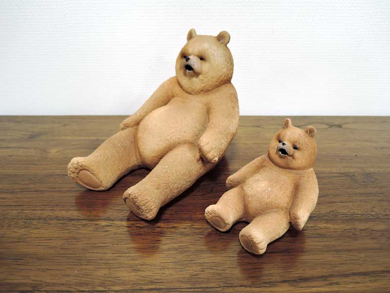 楽天市場】ダッドベア L くま 熊 ベア 置物 かわいい おしゃれ