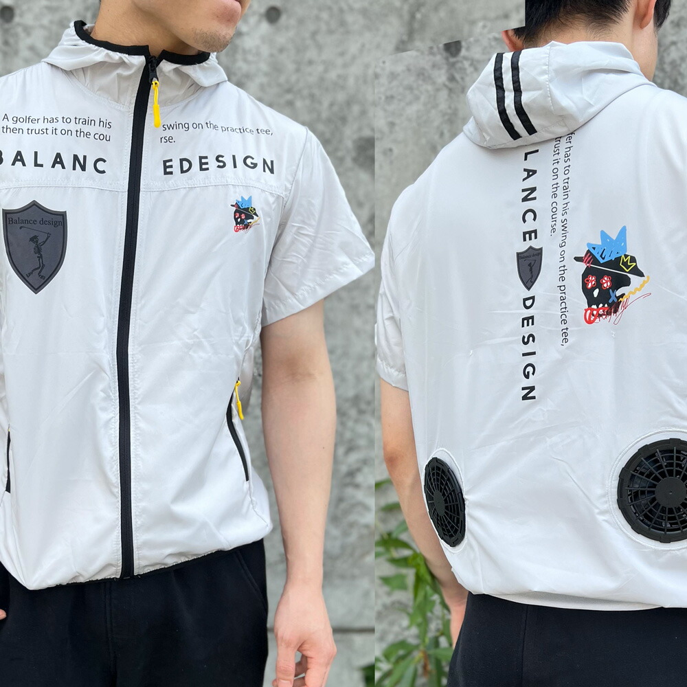 楽天市場】a34 空調シャツ ファン付き スカルGOLF M〜4L 扇風機【夏