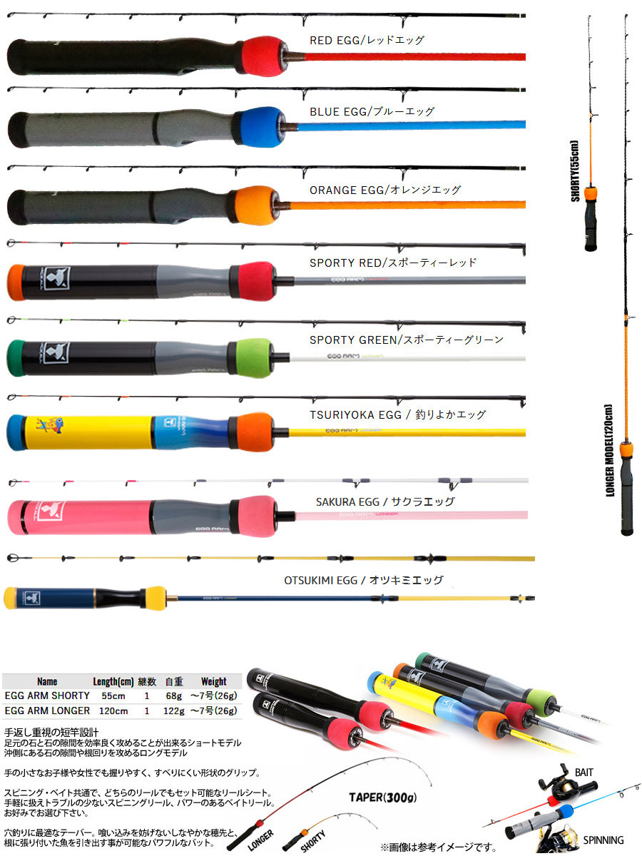 楽天市場】ジャッカル EGG ARM LONGER エッグ アーム ロンガー : 釣具