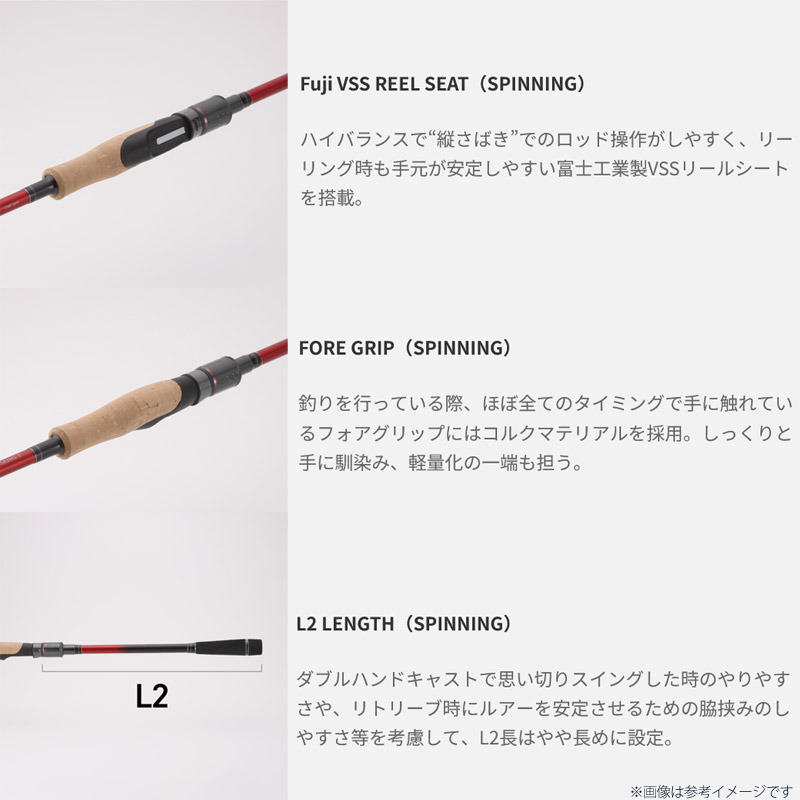 楽天市場】○テイルウォーク クリムゾン C106MH-R(ベイトモデル