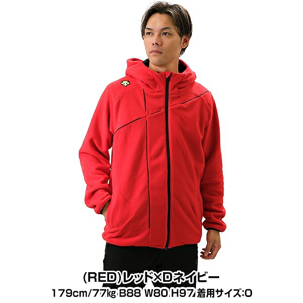 楽天市場】デサント フリース 野球 DESCENTE 防寒 刺繍 フルジップ