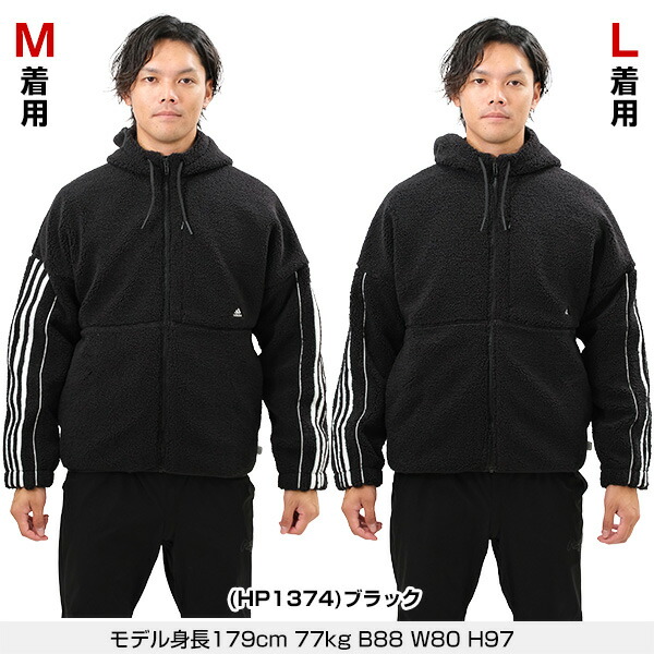 楽天市場】フリースパーカー ボアジャケット メンズ アディダス adidas