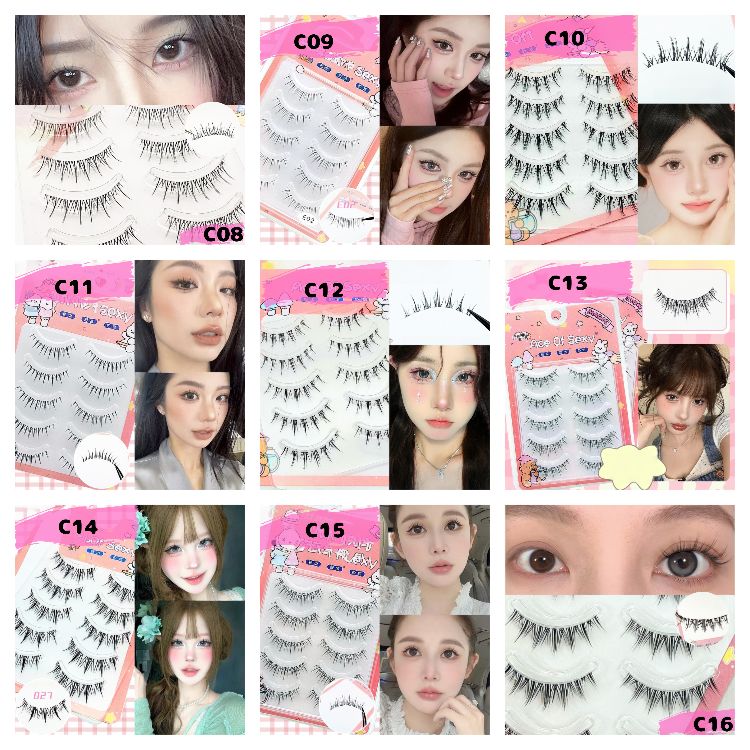 楽天市場】今だけ送料無料 つけまつげ 5ペア入り100種類以上 アイ