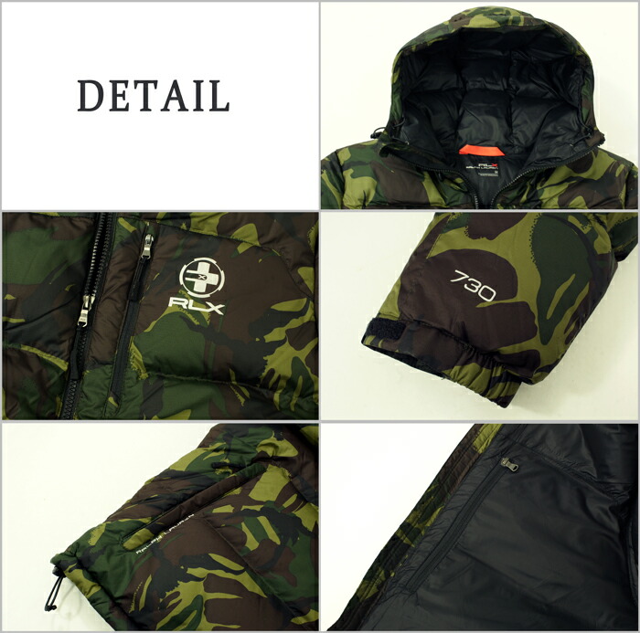 楽天市場】RLX ラルフローレン RLX CAMO 迷彩 フーデッド リップス