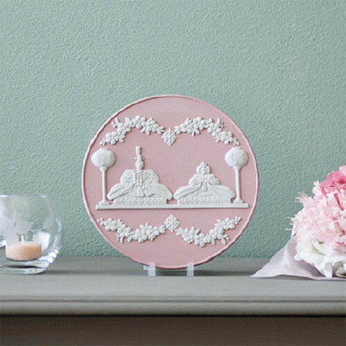 楽天市場】ウェッジウッド ジャスパーウエア 雛ドールプレート ピンク