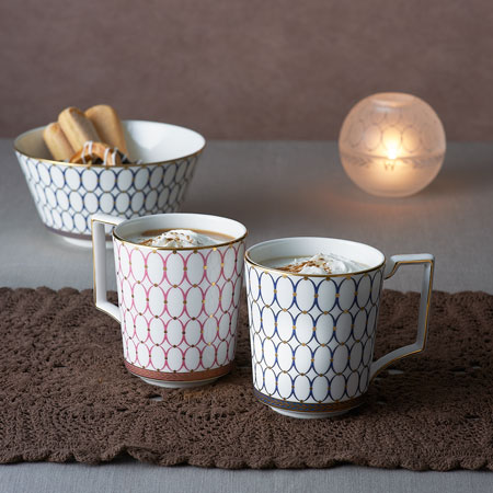 楽天市場】ウェッジウッド ルネッサンスゴールド マグカップ ブルー