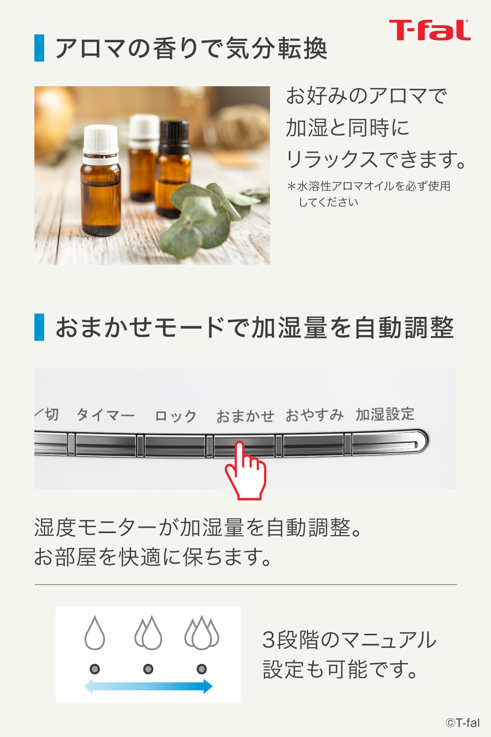 楽天市場】【T-fal公認ショップ】ティファール T-fal 加熱超音波式加湿