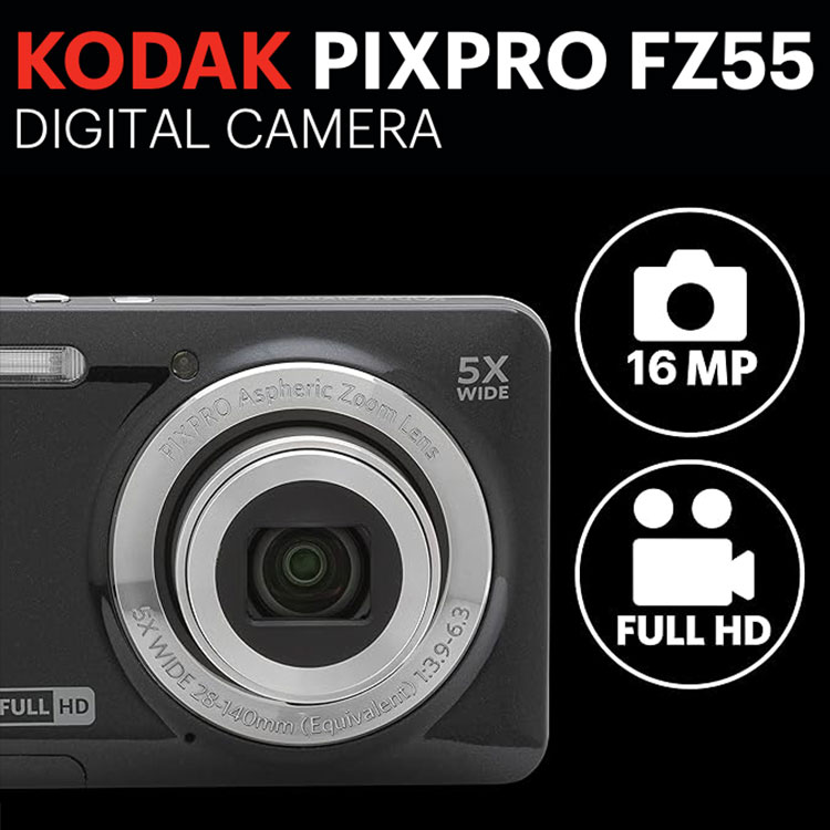 楽天市場】KODAK(コダック) FZ55 BK デジタルカメラ PIXPRO Friendly