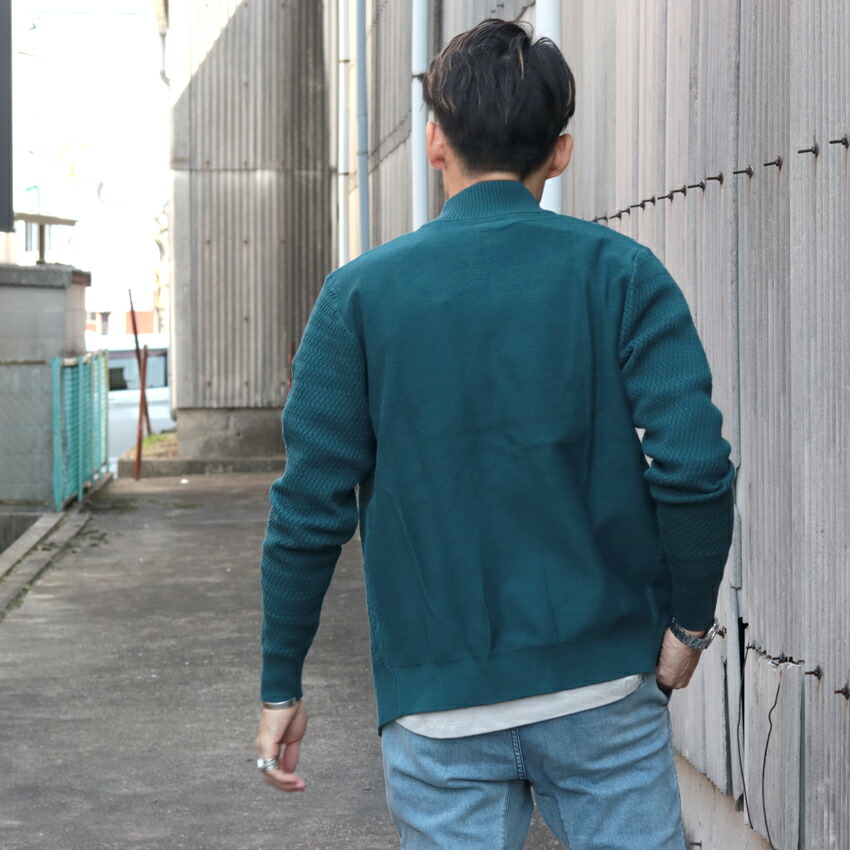 楽天市場】NO EXCESS ノーエクセス ジップアップニットブルゾン