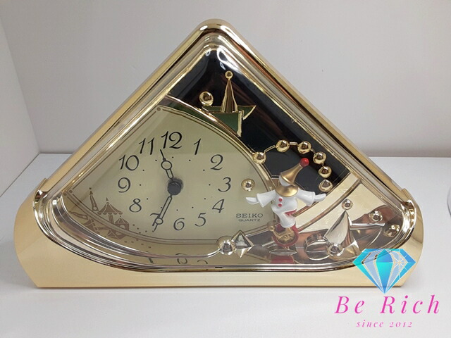 楽天市場】セイコー SEIKO クォーツ クロック 飾り ピエロ 振り子