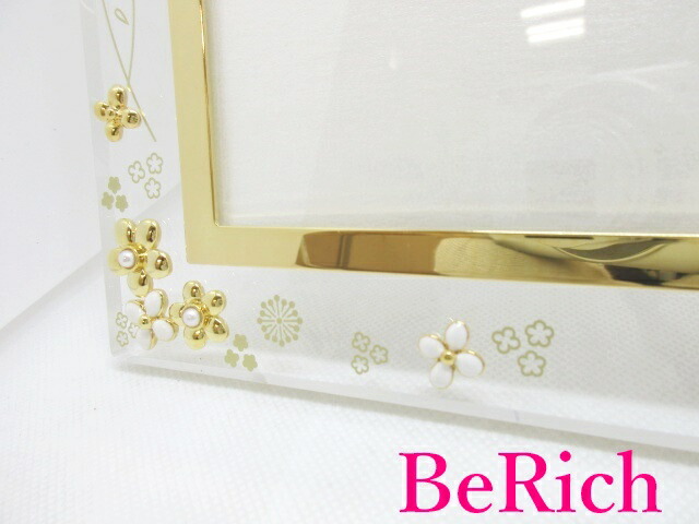 楽天市場】美品 ミキモト MIKIMOTO フォト フレーム クリア ゴールド