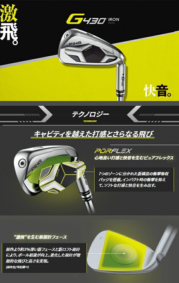 楽天市場】大特価 在庫あり ピン G430 アイアン5本セット(#6〜9,PW