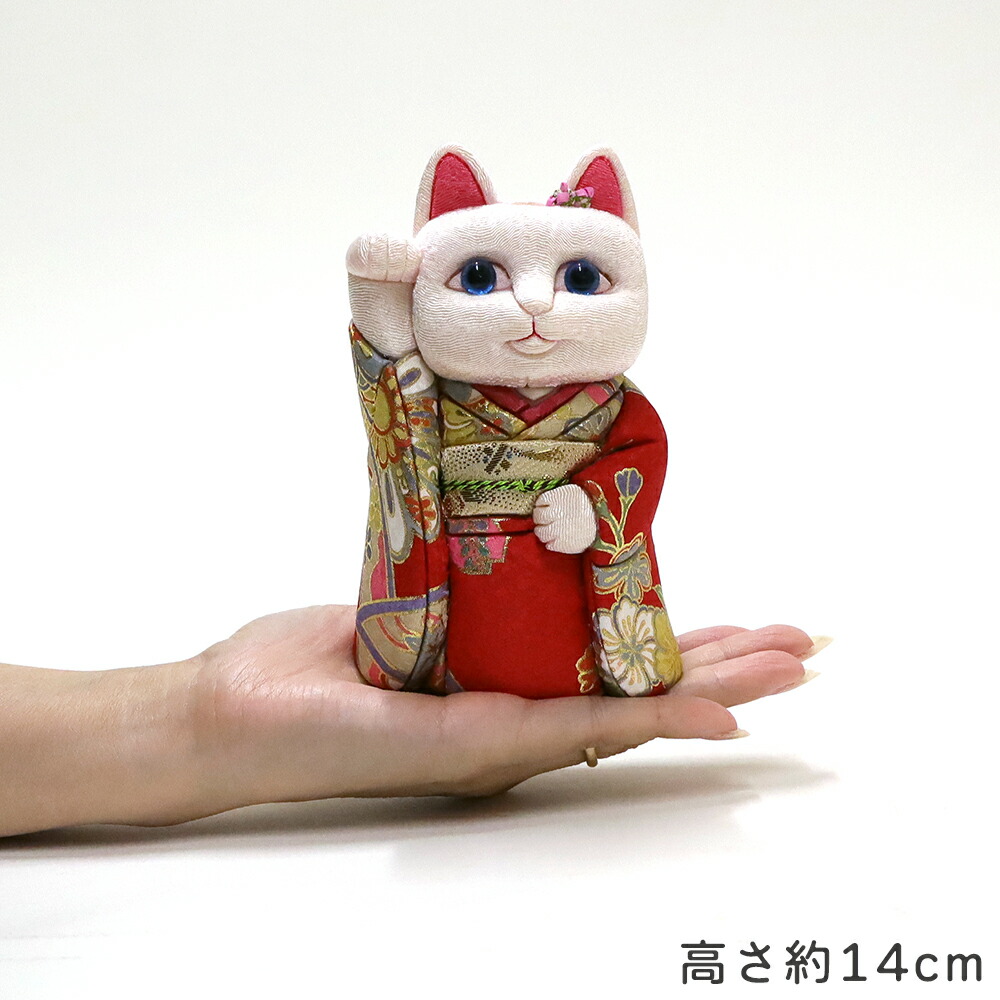 楽天市場】【条件達成でポイント3倍】 招き猫 柿沼東光 江戸木目込み