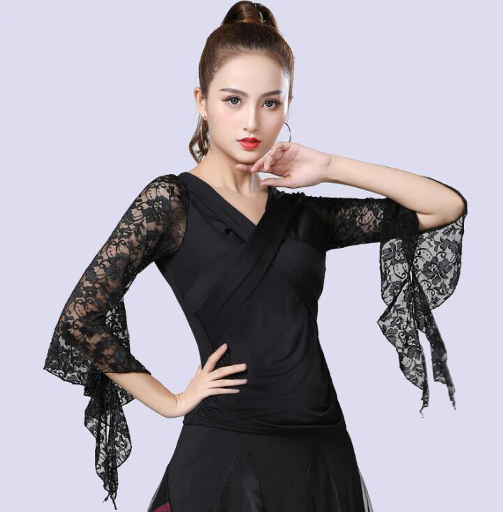 楽天市場】レディースダンス衣装 ブラウス トップス ラパ七分袖T