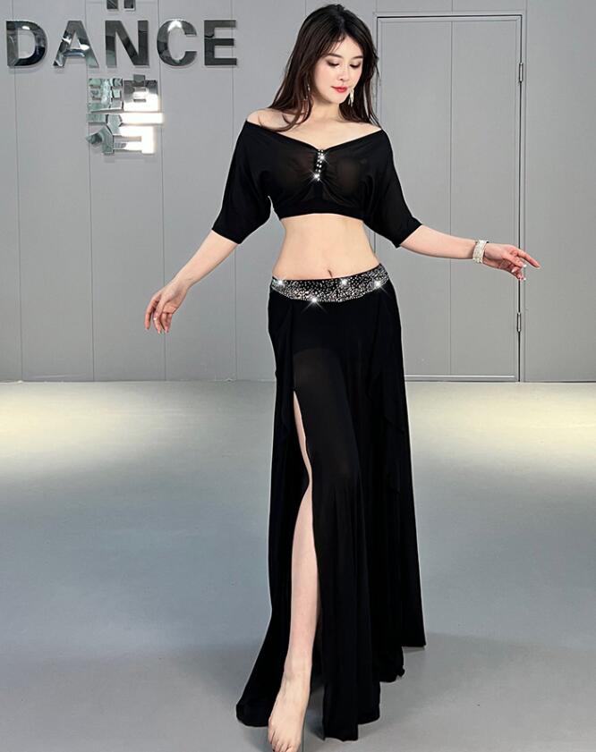 楽天市場】レディース ベリーダンス衣装 上下セットアップ Vネック