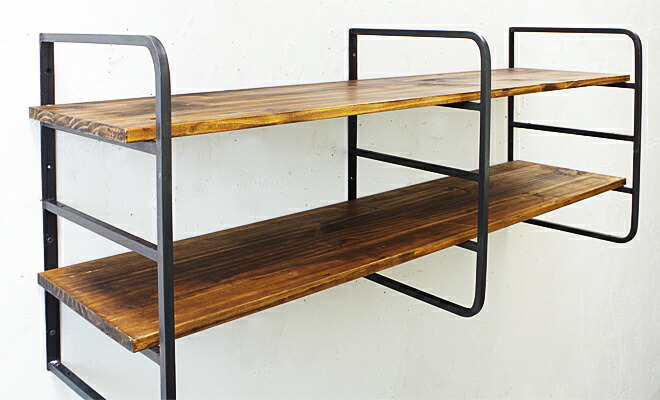 楽天市場】【〈最短翌日出荷〉インダストリアル 棚受け ウォール