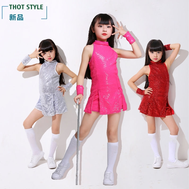 楽天市場】子供 スパンコール ダンス衣装 ダンス ドレス キッズ