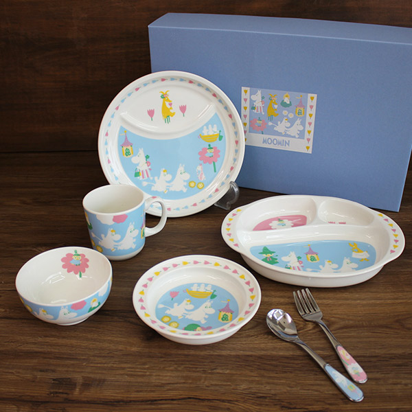 楽天市場】【当日出荷】 ムーミン 子ども用食器 7ピースセット 離乳食