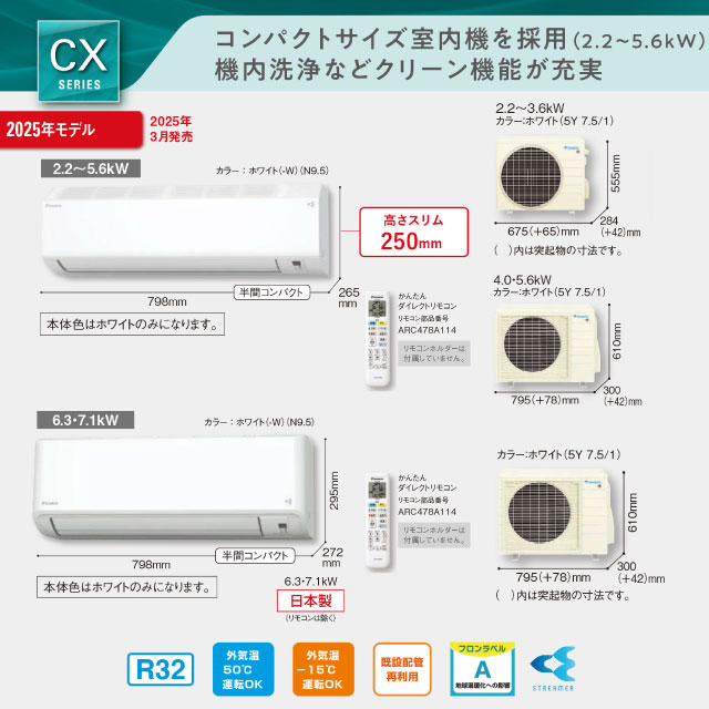 楽天市場】【工事費込セット（商品＋基本工事）】 [S225ATCS-W] CX