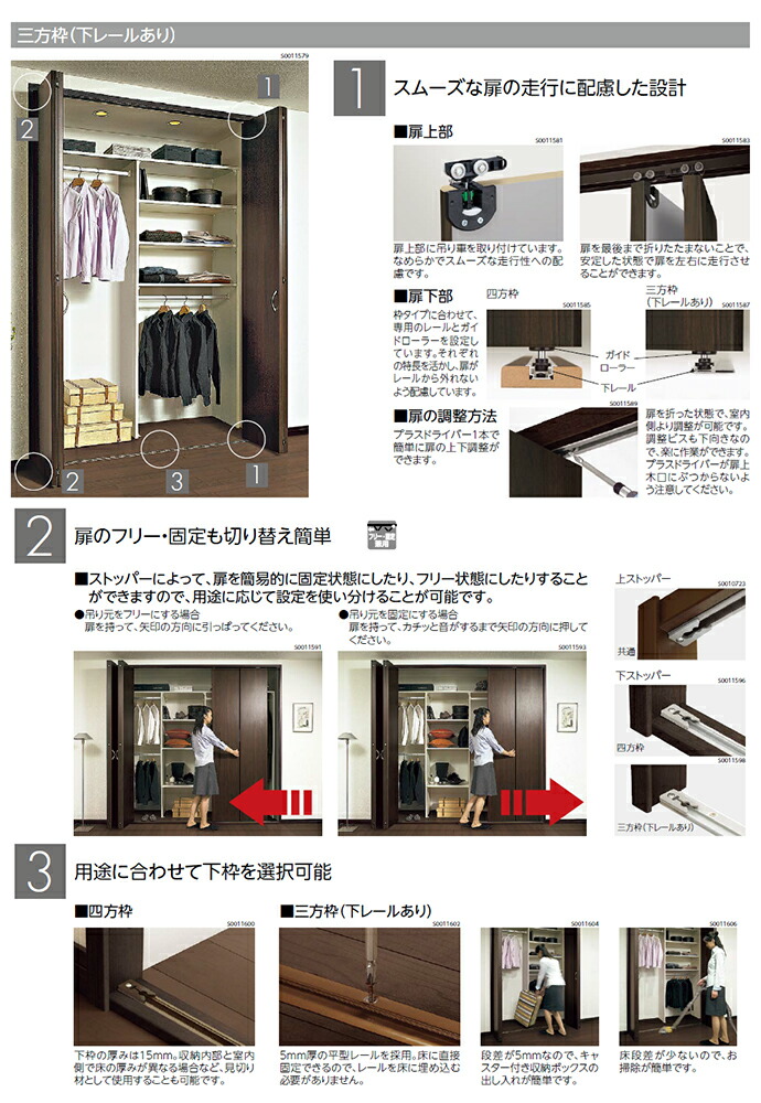 楽天市場】クローゼットドア 折れ戸 間口1m用 802mm 高さ選択可 8尺/7