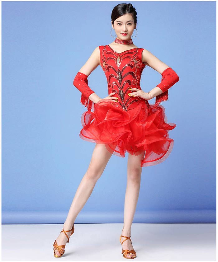楽天市場】社交ダンス ラテンドレス レディース ラテン ダンス衣装