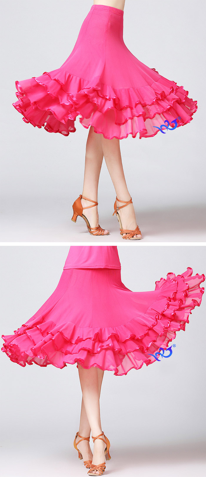楽天市場】社交ダンス スカート フリルスカート 社交ダンス 衣装