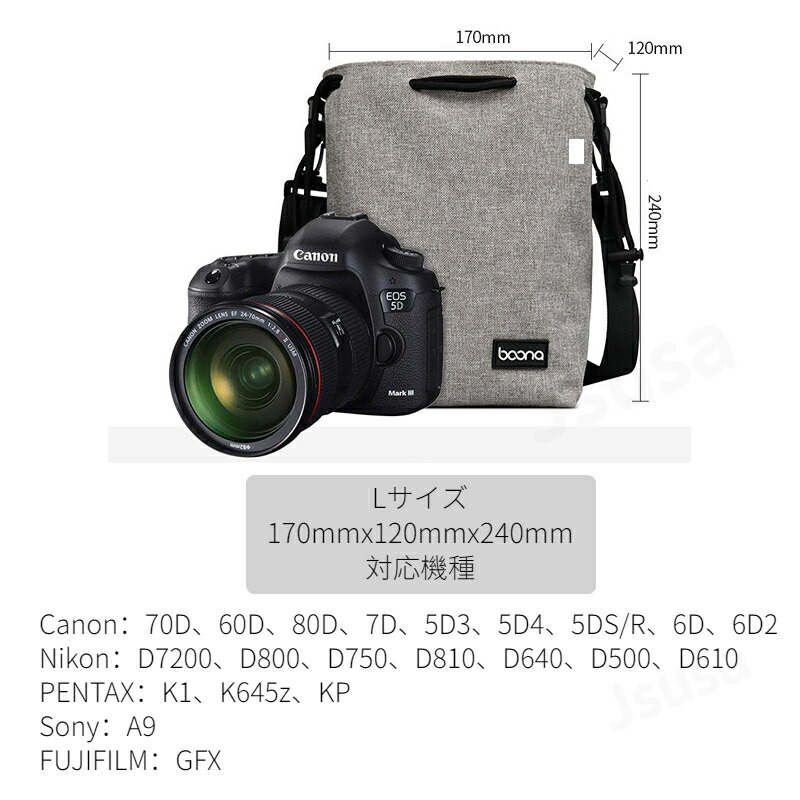 楽天市場】【楽天1位】ショルダーカメラポーチ 一眼レフ ミラーレス