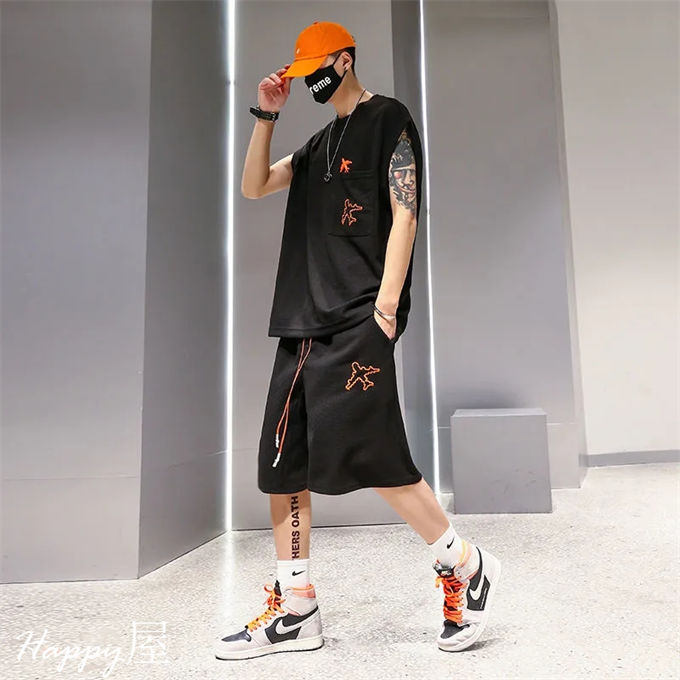 楽天市場】セットアップ メンズ ノースリーブ タンクトップ ショート