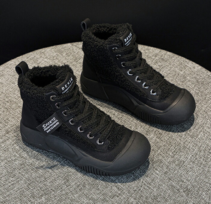 楽天市場】厚底 スノーブーツ ノーブーツ レディース ボア 滑り止め